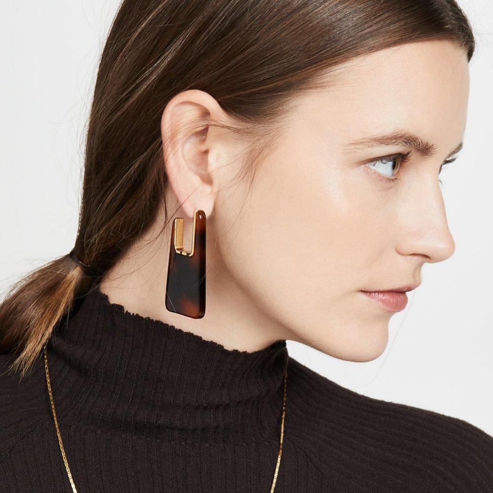 Cult Gaia Tortoise Shell Acrylic 'Melina' Earrings